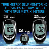 Etiqueta de compatibilidad de tiras TRUE METRIX con medidores TRUE METRIX, AIR y GO.