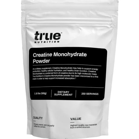 Bolsa de suplemento True Nutrition Monohidrato de Creatina 500 g