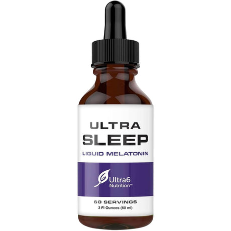 Frasco de suplemento Ultra6 Nutrition Glicinato de Magnesio 60 ml