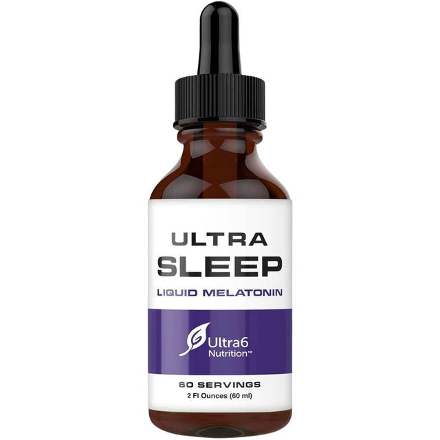 Frasco de suplemento Ultra6 Nutrition Glicinato de Magnesio 60 ml