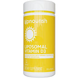 Frasco de suplemento UpNourish Vitamina D3 Liposomal 5000 UI 365 cápsulas blandas