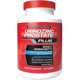 Frasco de suplemento Urinozinc Prostate Plus Daily Immunity 120 tabletas
