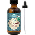 Frasco con gotero de US Organic aceite de semilla de borraja orgánico, presentación de 56 ml.