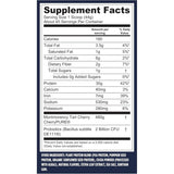Tabla nutricional del suplemento Vega Proteína Vegana Performance sabor Chocolate 4 lb