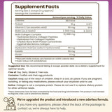 Tabla nutricional del suplemento VEV Complejo de Colágeno Multi polvo 1 lb
