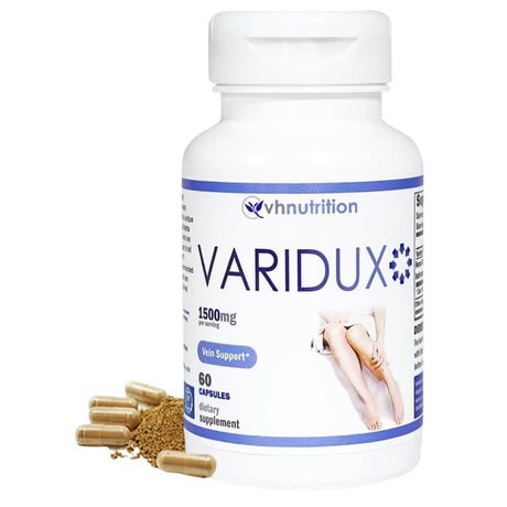 Frasco de suplemento VH Nutrition Varidux Mezcla Herbal 1500 mg 60 cápsulas