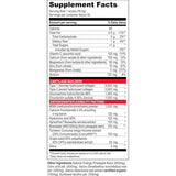 Tabla nutricional del suplemento Vibrant Health Joint Vibrance sabor naranja piña 555 g