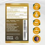 Tabla nutricional del suplemento VibraxLabs Aceite de Semillas de Calabaza 1000 mg 60 cápsulas blandas