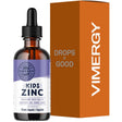 Frasco de suplemento Vimergy Sulfato de Zinc 6.6 mg 55 ml Líquido