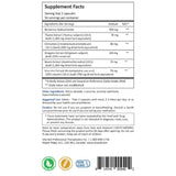 Tabla nutricional del suplemento Vita Aid Microcidin AF 112 cápsulas