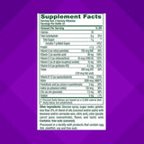 Tabla nutricional del suplemento Vitafusion Cabello Piel y Uñas 100 gomitas