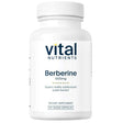 Frasco de suplemento Vital Nutrients Berberina 500 mg 60 cápsulas veganas