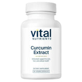 Frasco de suplemento Vital Nutrients Curcumina 60 cápsulas
