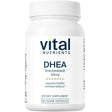 Frasco de suplemento Vital Nutrients DHEA Micronizada 50 mg 60 cápsulas veganas