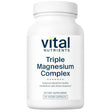 Frasco de suplemento Vital Nutrients Triple Complejo de Magnesio 90 cápsulas