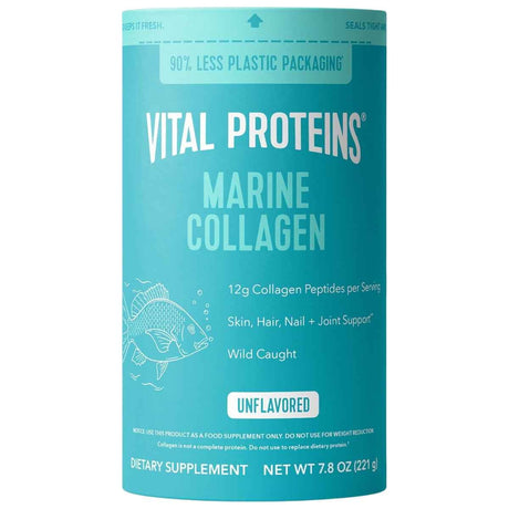 Tarro de colágeno marino Vital Proteins en polvo, presentación de 221 gramos