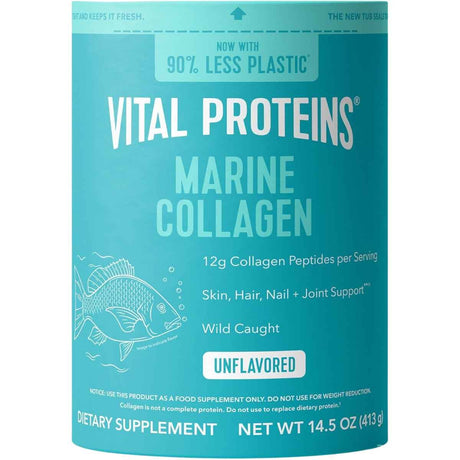 Tarro de colágeno marino Vital Proteins en polvo, presentación de 413 gramos