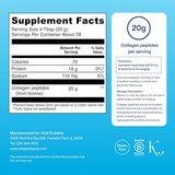 Información del suplemento de Vital Proteins péptidos de colágeno sin sabor, 547 g