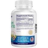 Información del suplemento Vitality Span bisglicinato de magnesio 400 mg por porción