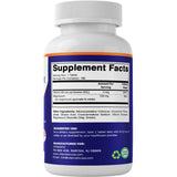 Tabla nutricional del suplemento Vitamatic Magnesio con B6 150 mg 180 tabletas