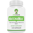 Frasco de suplemento VitaMonk Té Matcha Orgánico 120 cápsulas