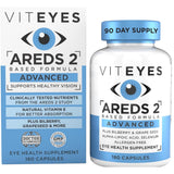 Frasco de suplemento Viteyes Fórmula AREDS 2 Avanzada 180 cápsulas