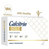 Caja del suplemento VivaMelhor Calcitrin Oro 60 tabletas