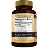 Tabla nutricional del suplemento Vivid Health Nutrition Jalea Real y Polen de Abeja 90 cápsulas