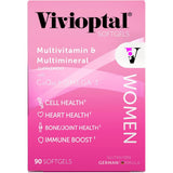 Frasco de suplemento Vivioptal Multivitamínico Mujeres 90 cápsulas blandas