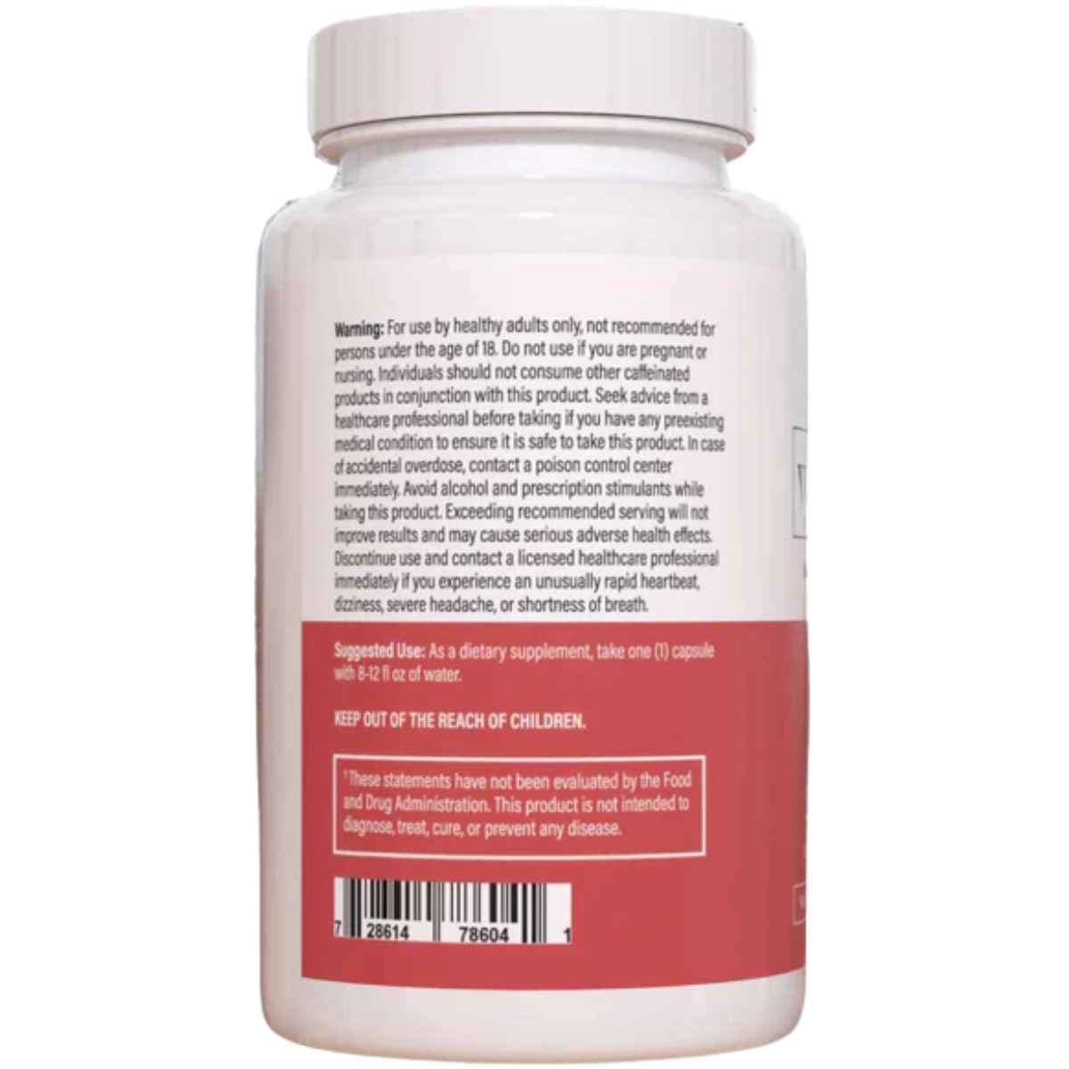 Tabla nutricional del suplemento Vyvamind Citicolina y L-Teanina 60 cápsulas