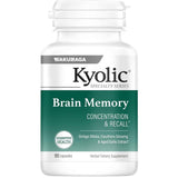 Frasco de suplemento Wakunaga Kyolic Memoria Cerebral 90 cápsulas
