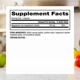 Información del suplemento de Webber Naturals citrato de magnesio 150 mg 300 cápsulas
