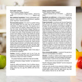 Tabla nutricional del suplemento Webber Naturals Colágeno y Biotina 120 tabletas
