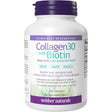 Frasco de suplemento Webber Naturals Colágeno y Biotina 120 tabletas
