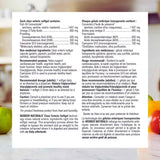 Tabla nutricional del suplemento Webber Naturals Omega-3 con CoQ10 80 cápsulas blandas