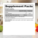 Tabla nutricional del suplemento Webber Naturals Vinagre de Sidra de Manzana 1500 mg 240 cápsulas