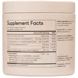 Tabla nutricional del suplemento Wellbel Biotina 500 mcg 90 cápsulas