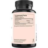 Tabla nutricional del suplemento Wholesome Story Myo & D-Chiro Inositol 120 cápsulas