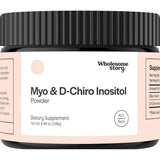 Frasco de suplemento Wholesome Story Myo & D-Chiro Inositol 2.050 mg 198 g Polvo