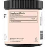 Tabla nutricional del suplemento Wholesome Story Myo & D-Chiro Inositol 2.050 mg 396 g Polvo