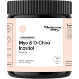 Frasco de suplemento Wholesome Story Myo & D-Chiro Inositol 2.050 mg 396 g Polvo