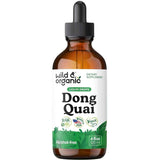 Frasco de suplemento Wild & organic Extracto Orgánico de Angélica China 120 ml Gotas