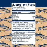 Tabla de suplementos de Wileys Finest aceite de pescado Omega 3, presentación de 120 mini cápsulas blandas.