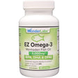 Frasco de suplemento WonderLabs EZ Omega-3 Aceite de Pescado Menhaden 90 cápsulas blandas