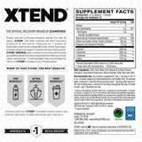 Tabla nutricional del suplemento XTEND Original 7g BCAA Strawberry Kiwi Splash 90 servicios