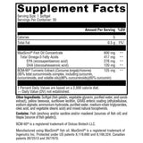 Información del suplemento de XYMOGEN Omega MonoPure Curcumin EC, 30 cápsulas blandas