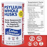 Tabla nutricional del suplemento Yerba Prima Cáscaras de Psyllium Enteras 12 oz