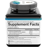 Información del suplemento de Youtheory ashwagandha de 60 cápsulas