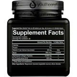 Tabla nutricional del suplemento Youtheory Colágeno Hidrolizado para Hombres 160 tabletas