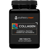 Frasco de suplemento Youtheory Péptidos de Colágeno Hidrolizado para Hombres 290 tabletas